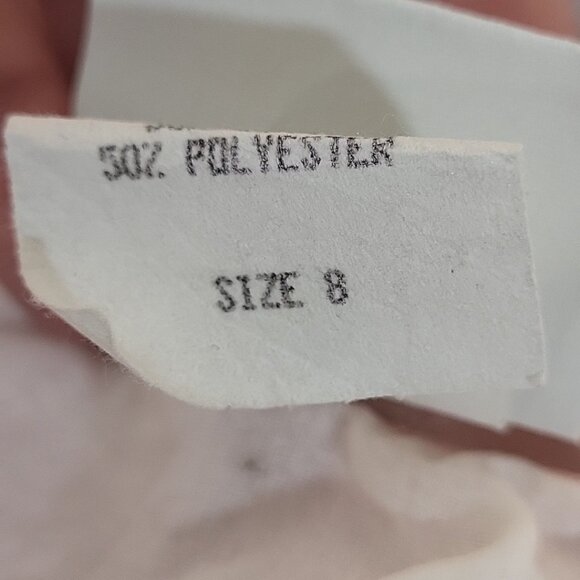 VINTAGE DAISY KINGDOM Girls Dress Size 8 Pink Floral Tea Party Factory Made Flaw - Picture 9 of 14